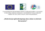 Miniaturka artykułu Modernizacja ogólnodostępnego placu zabaw w sołectwie Boruszowice