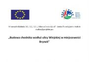 Miniaturka artykułu Budowa chodnika wzdłuż ulicy Wiejskiej w miejscowości Brynek
