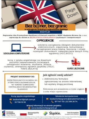 Miniaturka artykułu „Bez barier, bez granic…” – bezpłatne szkolenia językowe i komputerowe