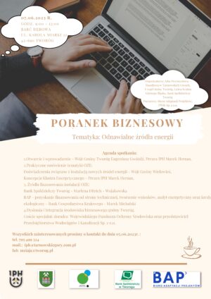 Miniaturka artykułu Poranek Biznesowy w Tworogu – Odnawialne Ĺšródła Energii
