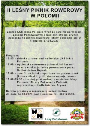 Miniaturka artykułu II Leśny Piknik Rowerowy w Połomii