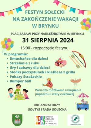 Miniaturka artykułu Festyn Sołecki na zakończenie wakacji w Brynku