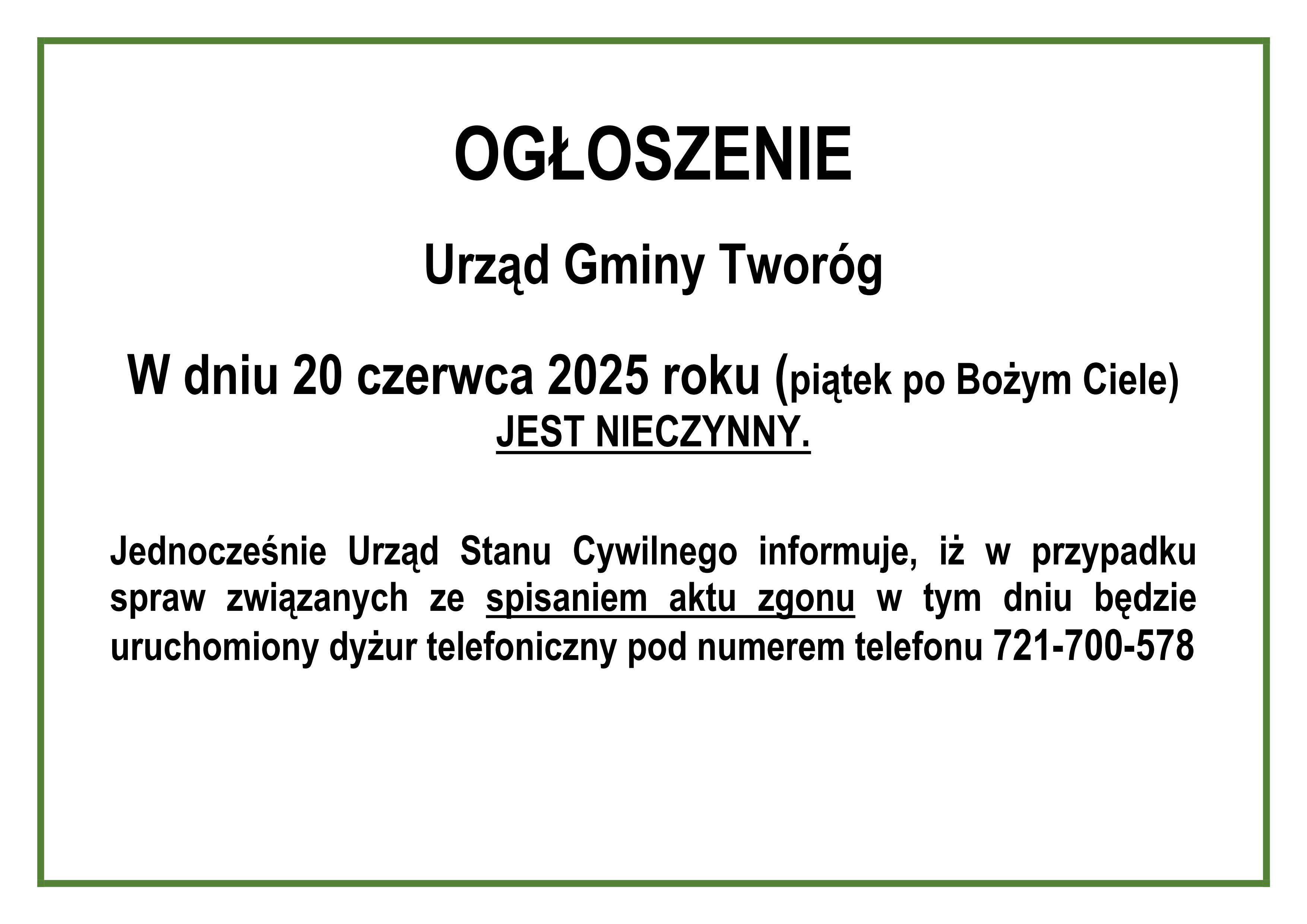 Baner Informacja