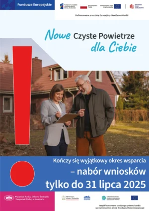Miniaturka artykułu Kończy się okres przejściowy w programie Czyste Powietrze w naborze trwającym od 31.03.2025 r. Złóż wniosek do końca lipca