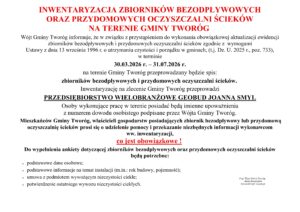 Miniaturka artykułu INWENTARYZACJA ZBIORNIKÓW BEZODPŁYWOWYCH ORAZ PRZYDOMOWYCH OCZYSZCZALNI ŚCIEKÓW NA TERENIE GMINY TWORÓG