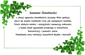 Miniaturka artykułu Szanowni Ósmoklasiści