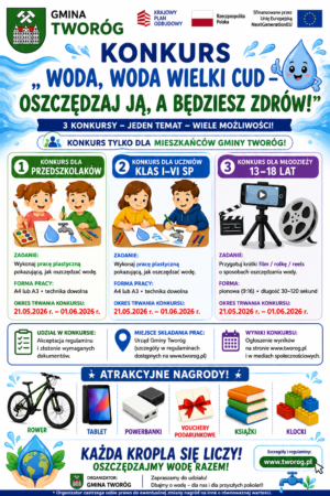 Miniaturka artykułu Konkurs – Woda, woda wielki cud, oszczędzaj ją to będziesz zdrów