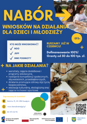 Miniaturka artykułu Nabór – Wniosków na działania dla dzieci i młodzieży